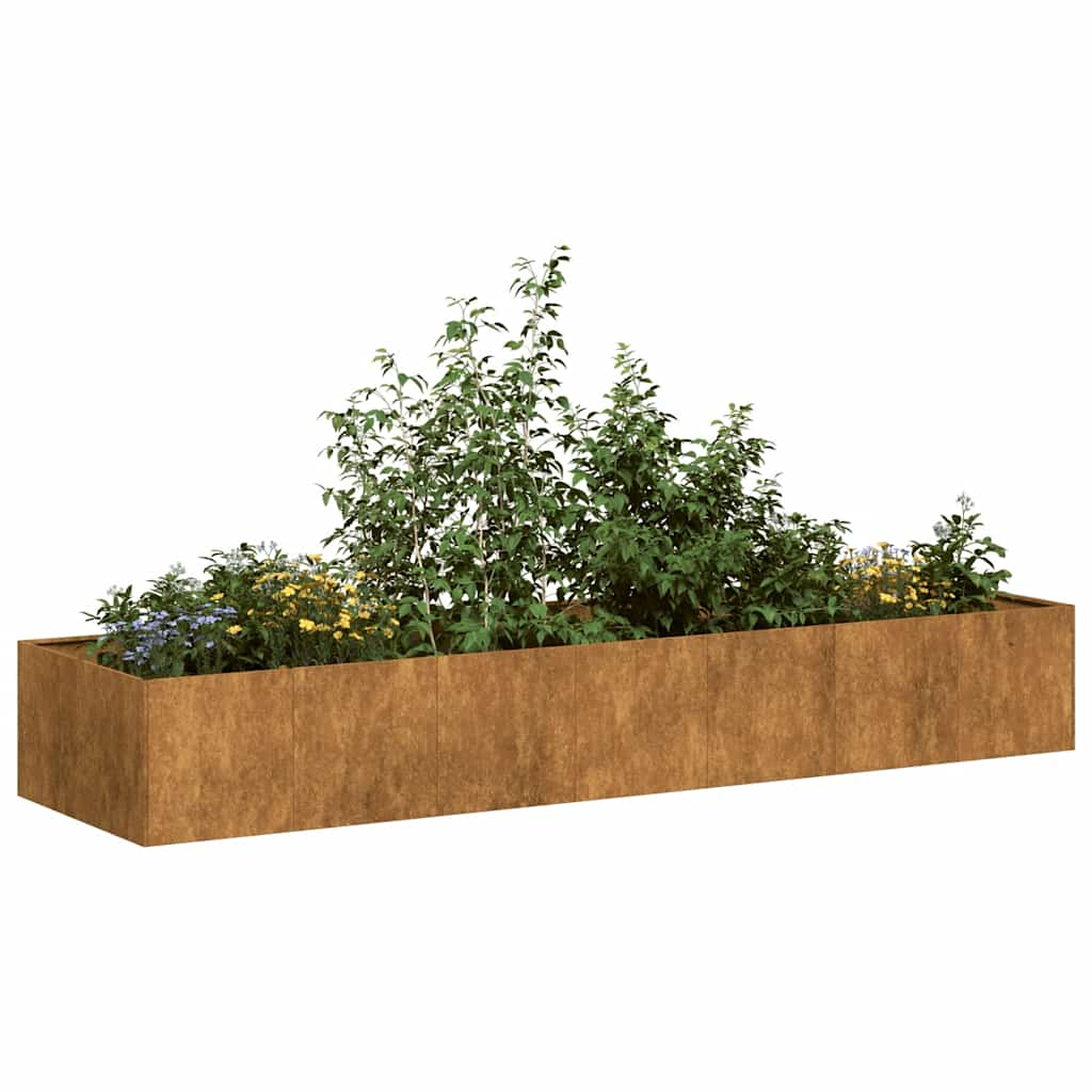 vidaXL Planter Rusty Weathering steel Large Durable Planter