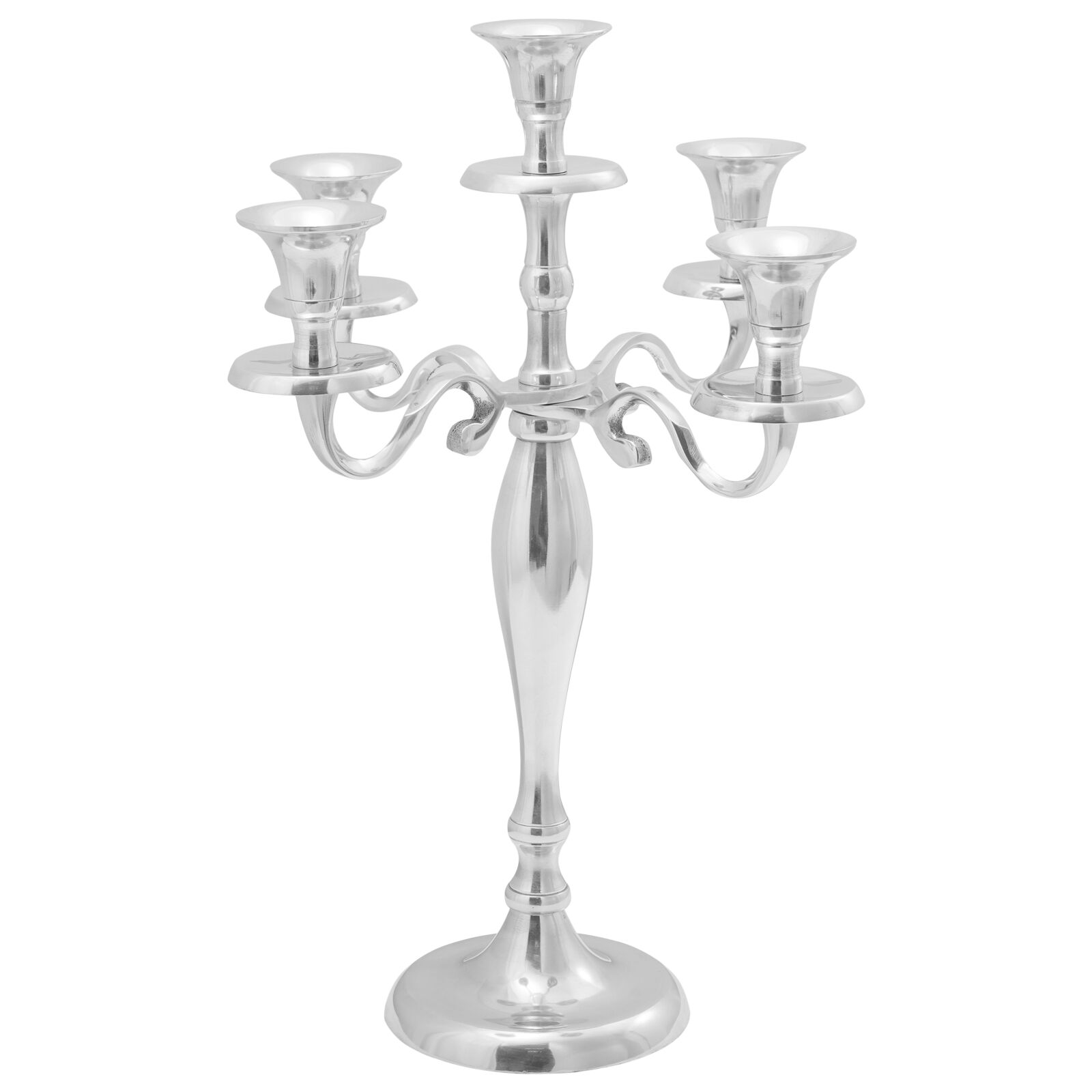 vidaXL Candle Holder Silver 29 x 29 x 40 cm Aluminium
