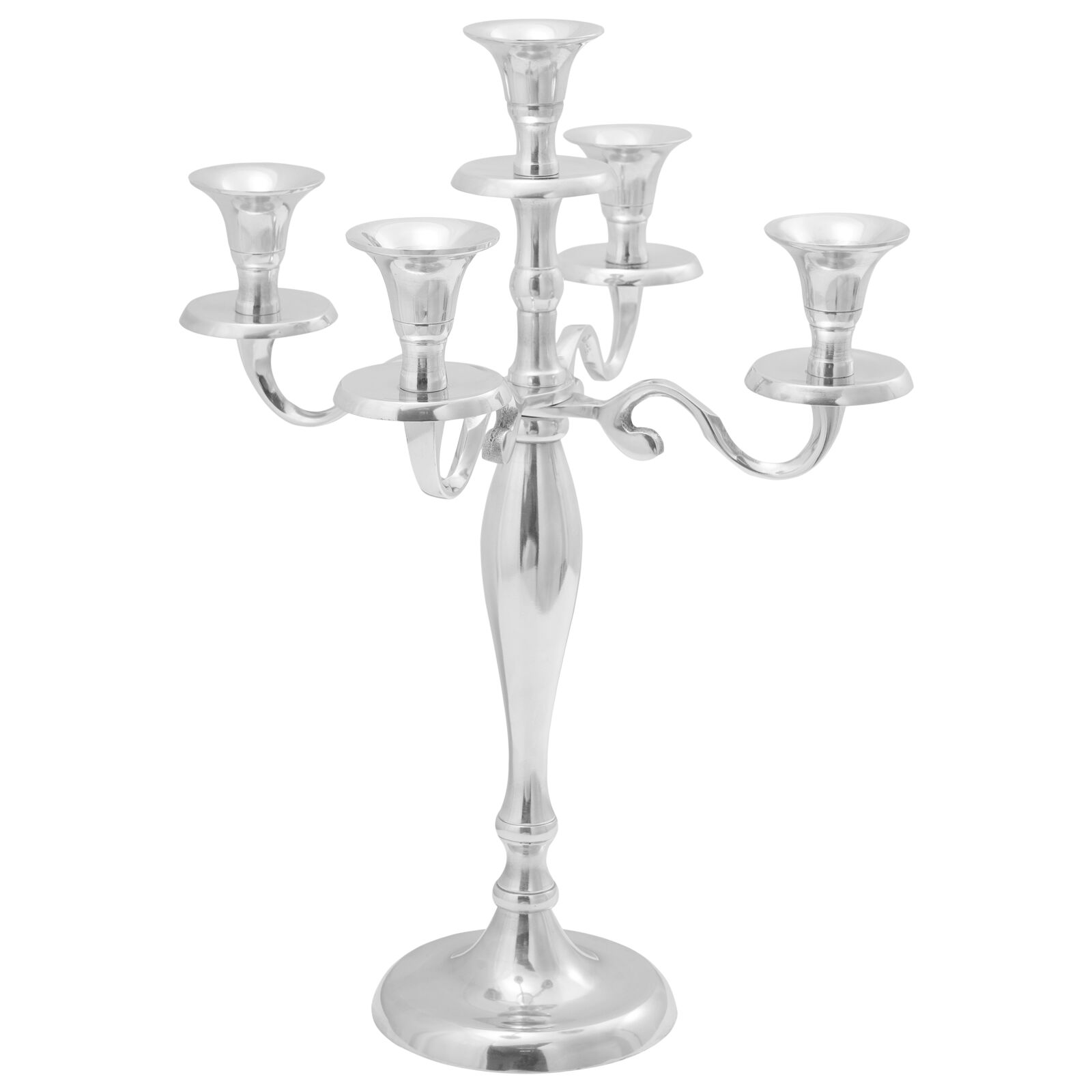 vidaXL Candle Holder Silver 29 x 29 x 40 cm Aluminium