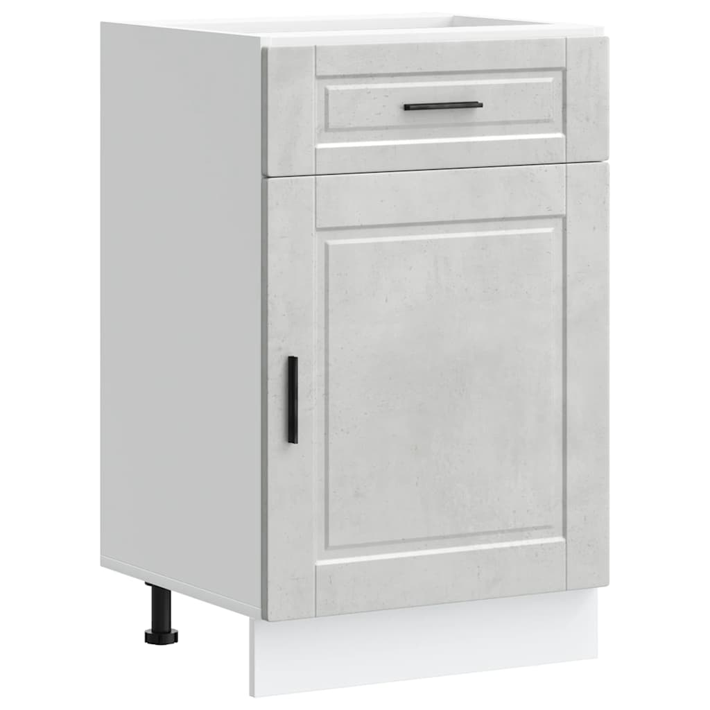 vidaXL Kitchen Base Cabinet Concrete grey Engineered Wood