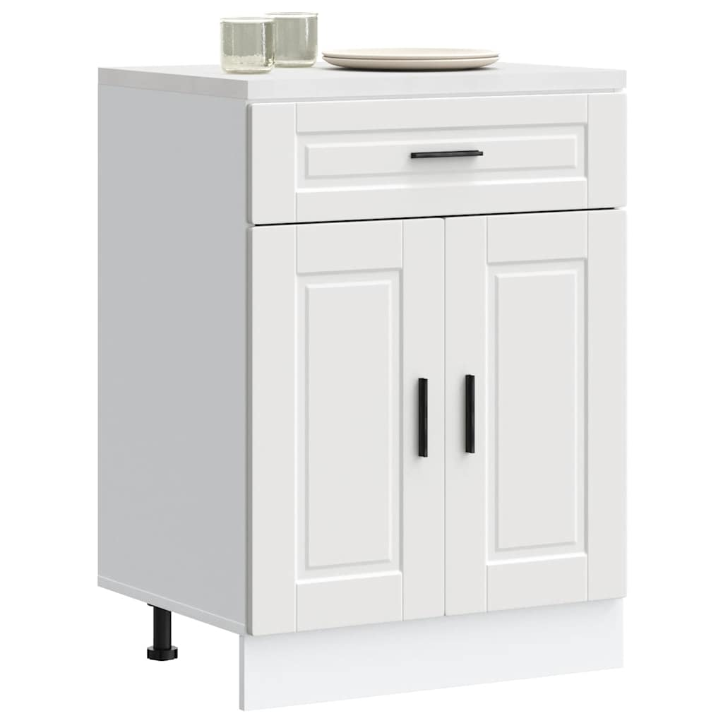 vidaXL Kitchen Base Cabinet White Engineered wood Standard