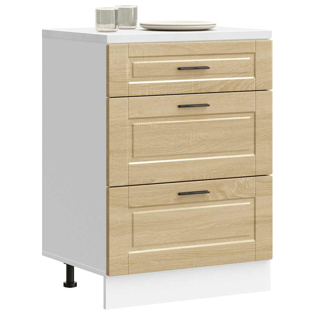 vidaXL Kitchen Base Cabinet Sonoma oak Engineered wood