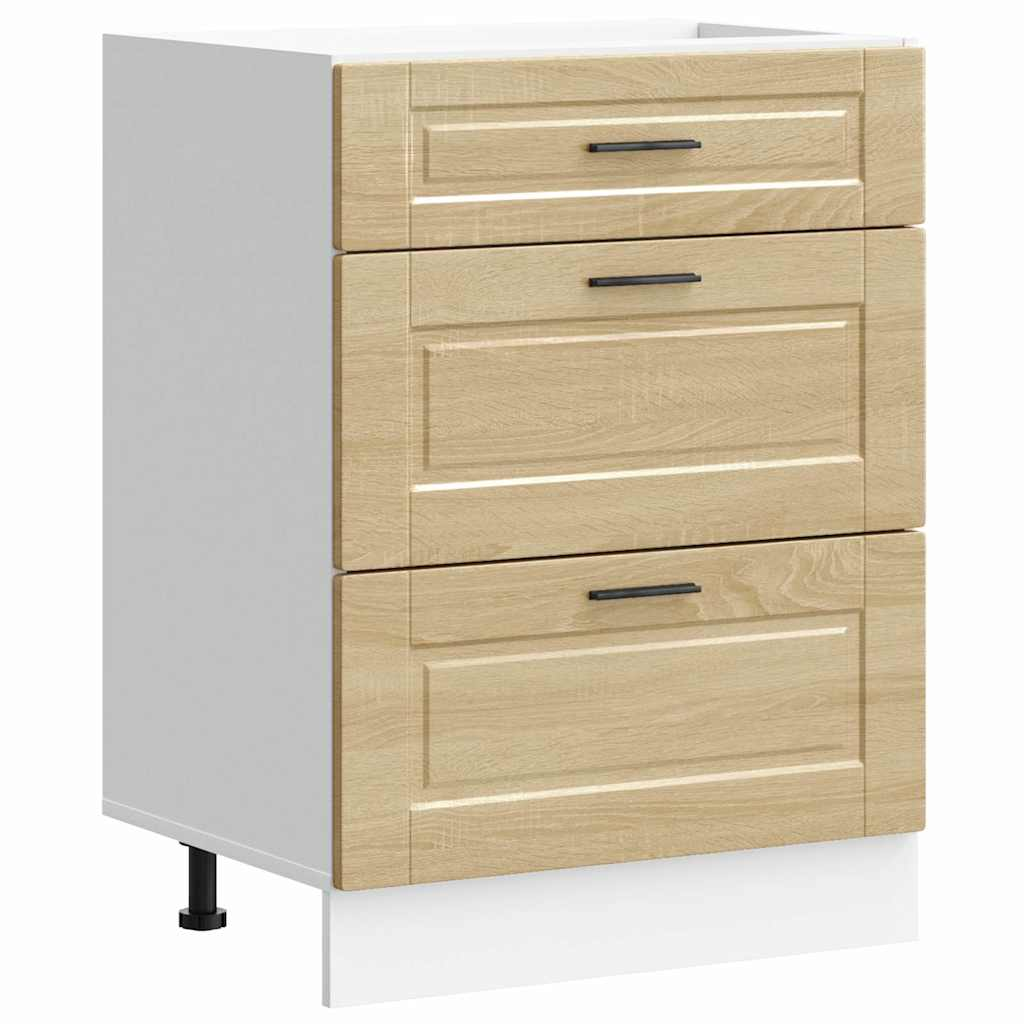 vidaXL Kitchen Base Cabinet Sonoma oak Engineered wood