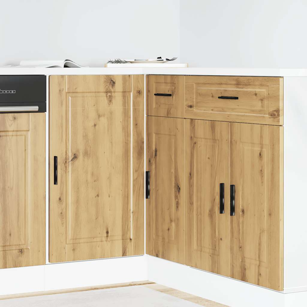 vidaXL Kitchen Base Cabinet Artisan Oak Engineered Wood Medium