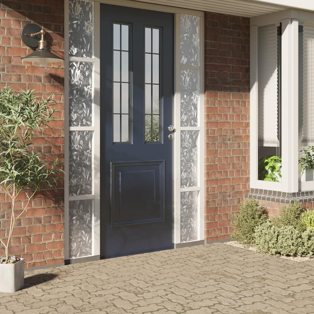 vidaXL Window Film Frosted PVC 35.4 x 196.9 in Adjustable Armrests