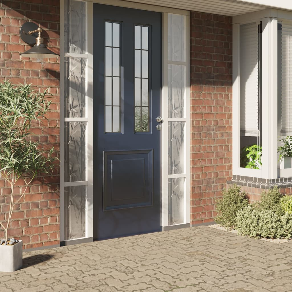 vidaXL Window Film Set of 2 Frosted PVC 23.6 x 196.9 in Pattern