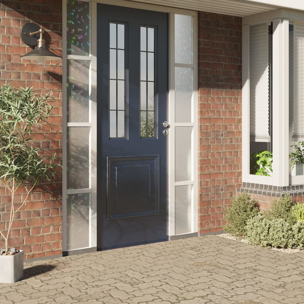 vidaXL Window Film Set of 5 Frosted 3D Rainbow PVC Small Pattern