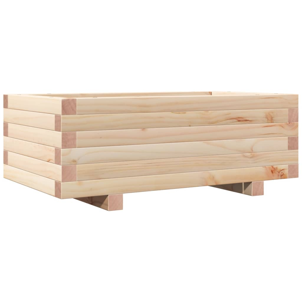 vidaXL Garden Planter Solid Pine wood Medium Sturdy Garden Planter
