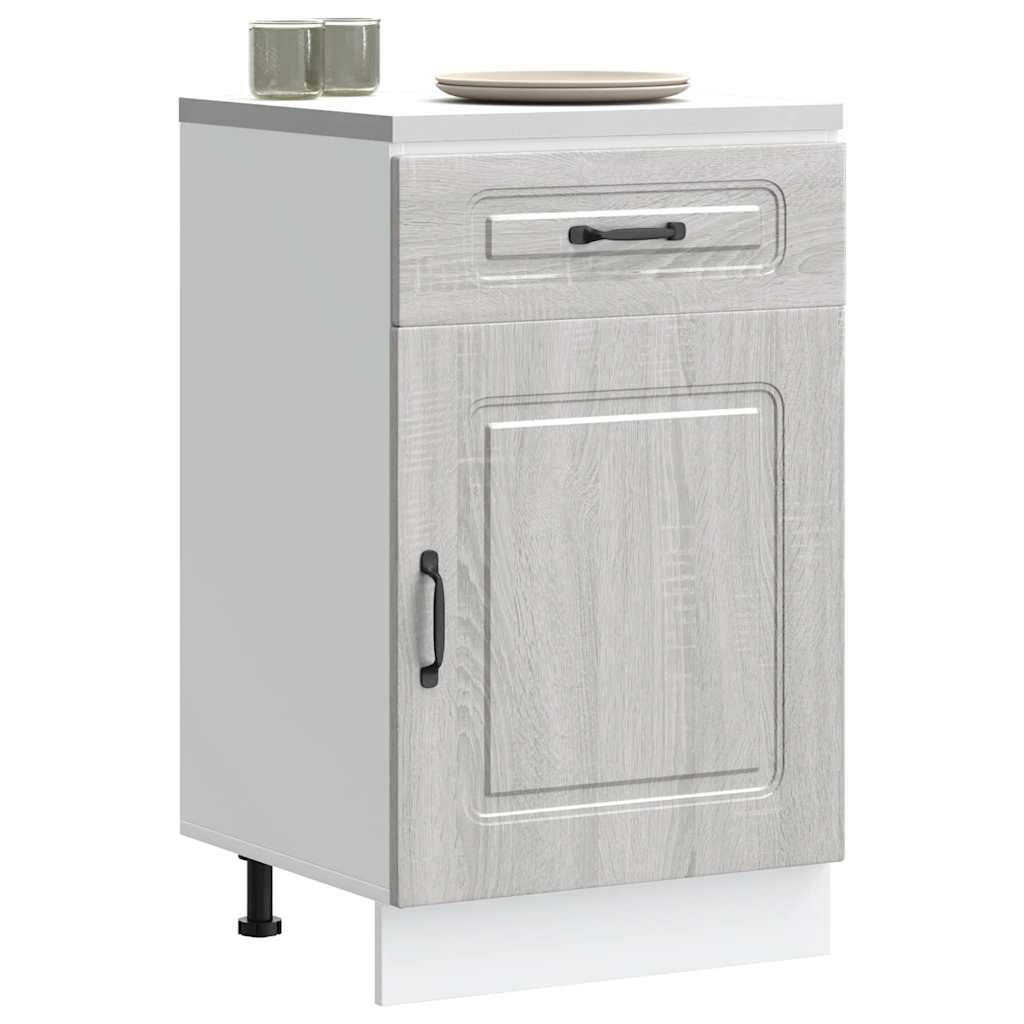 vidaXL Kitchen Base Cabinet Grey Sonoma Engineered Wood