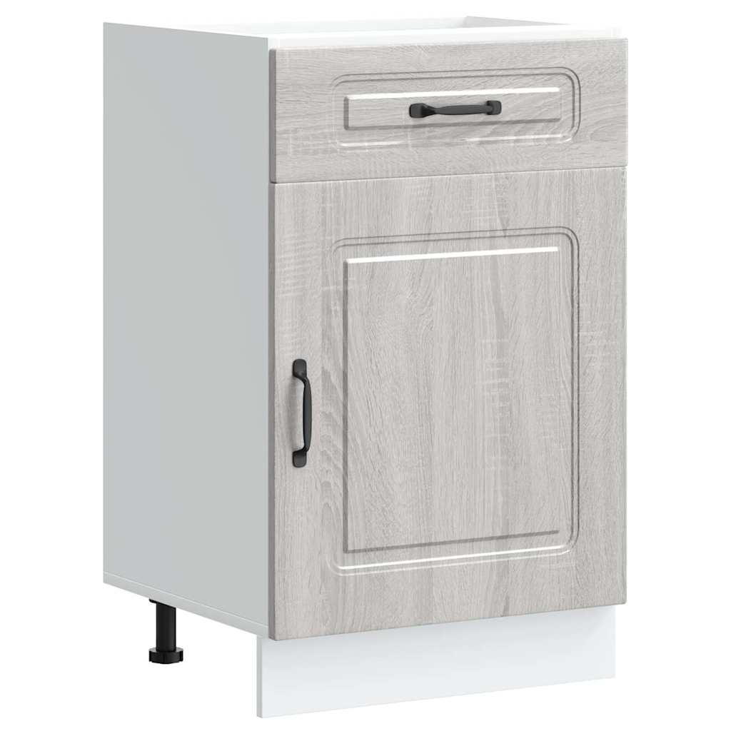 vidaXL Kitchen Base Cabinet Grey Sonoma Engineered Wood