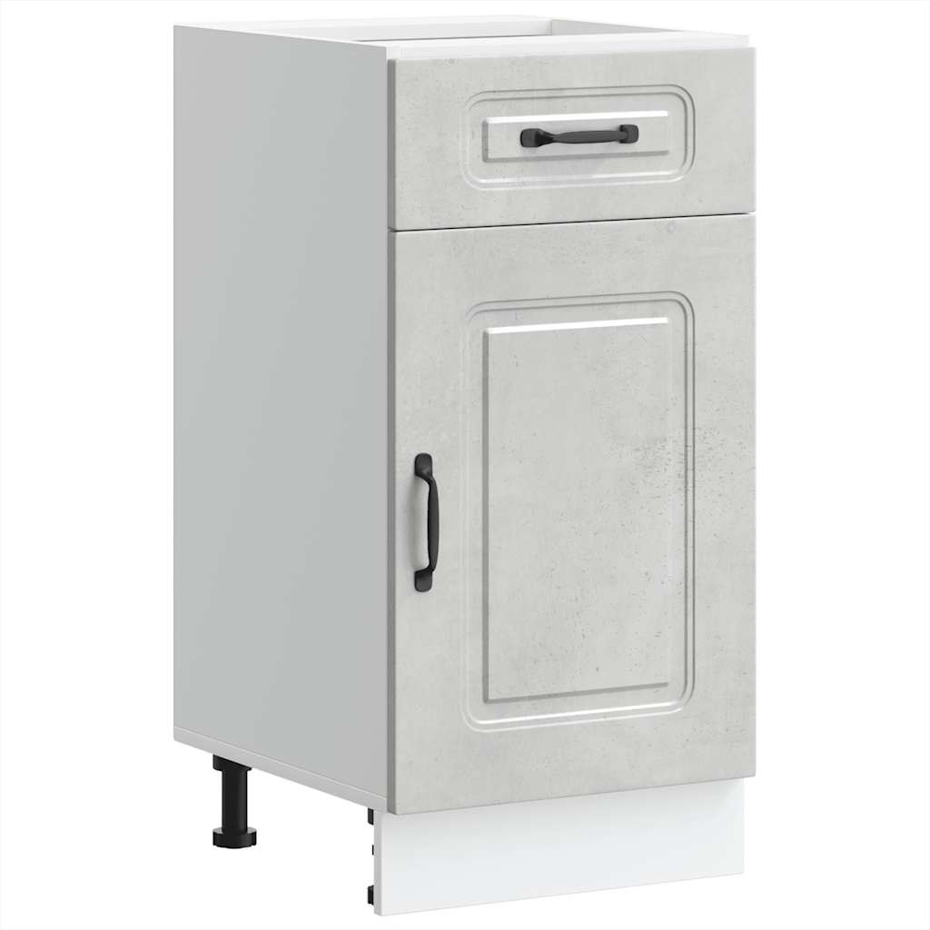 vidaXL Kitchen Base Cabinet Concrete grey Engineered wood