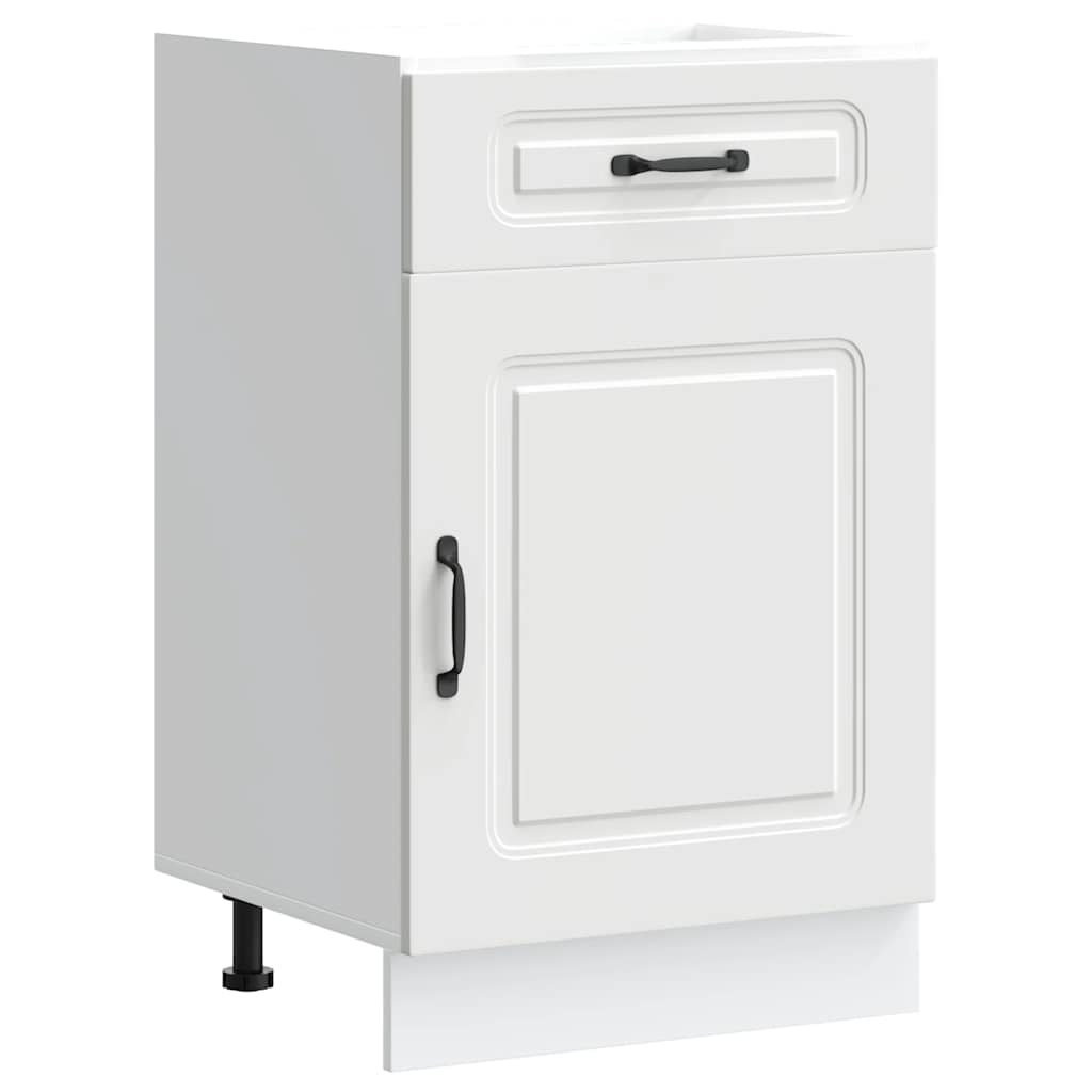vidaXL Kitchen Base Cabinet White Engineered Wood Standard