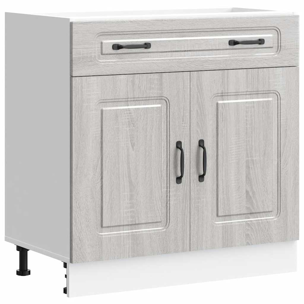 vidaXL Kitchen Base Cabinet Grey Sonoma Engineered Wood