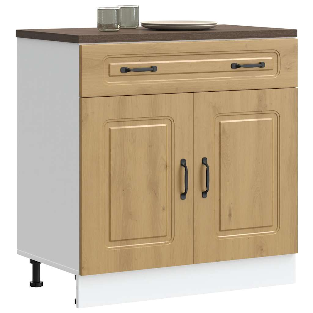 vidaXL Kitchen Base Cabinet Artisan oak Engineered wood Large