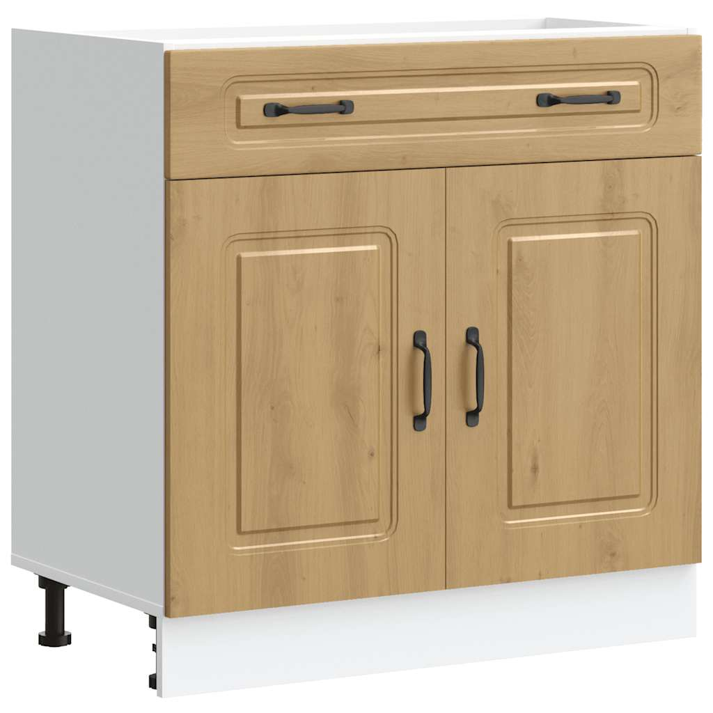 vidaXL Kitchen Base Cabinet Artisan oak Engineered wood Large