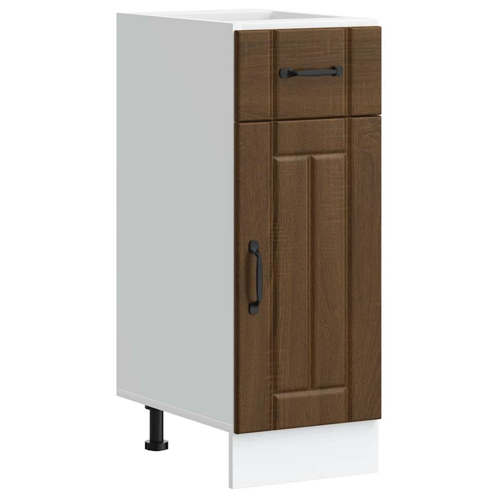 vidaXL Kitchen Base Cabinet Brown oak Engineered wood