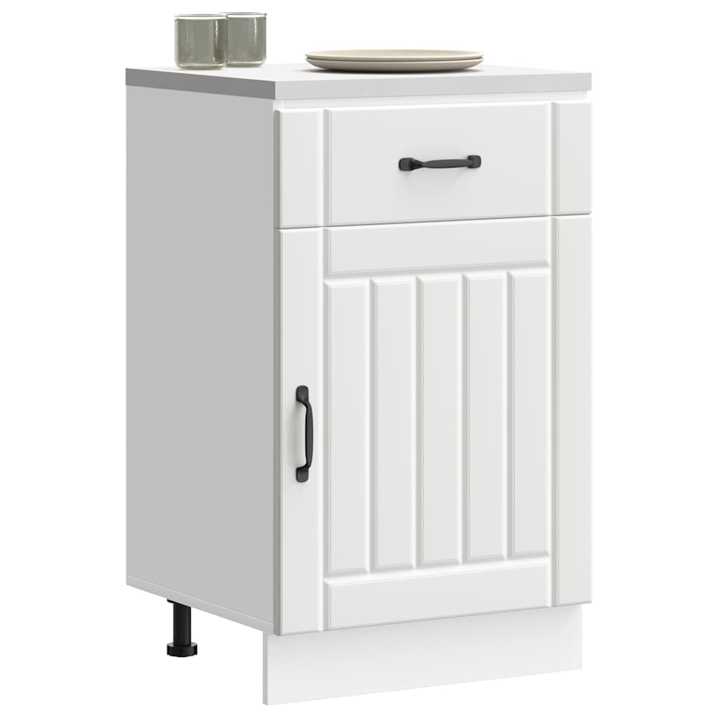 vidaXL Kitchen Base Cabinet White Engineered wood