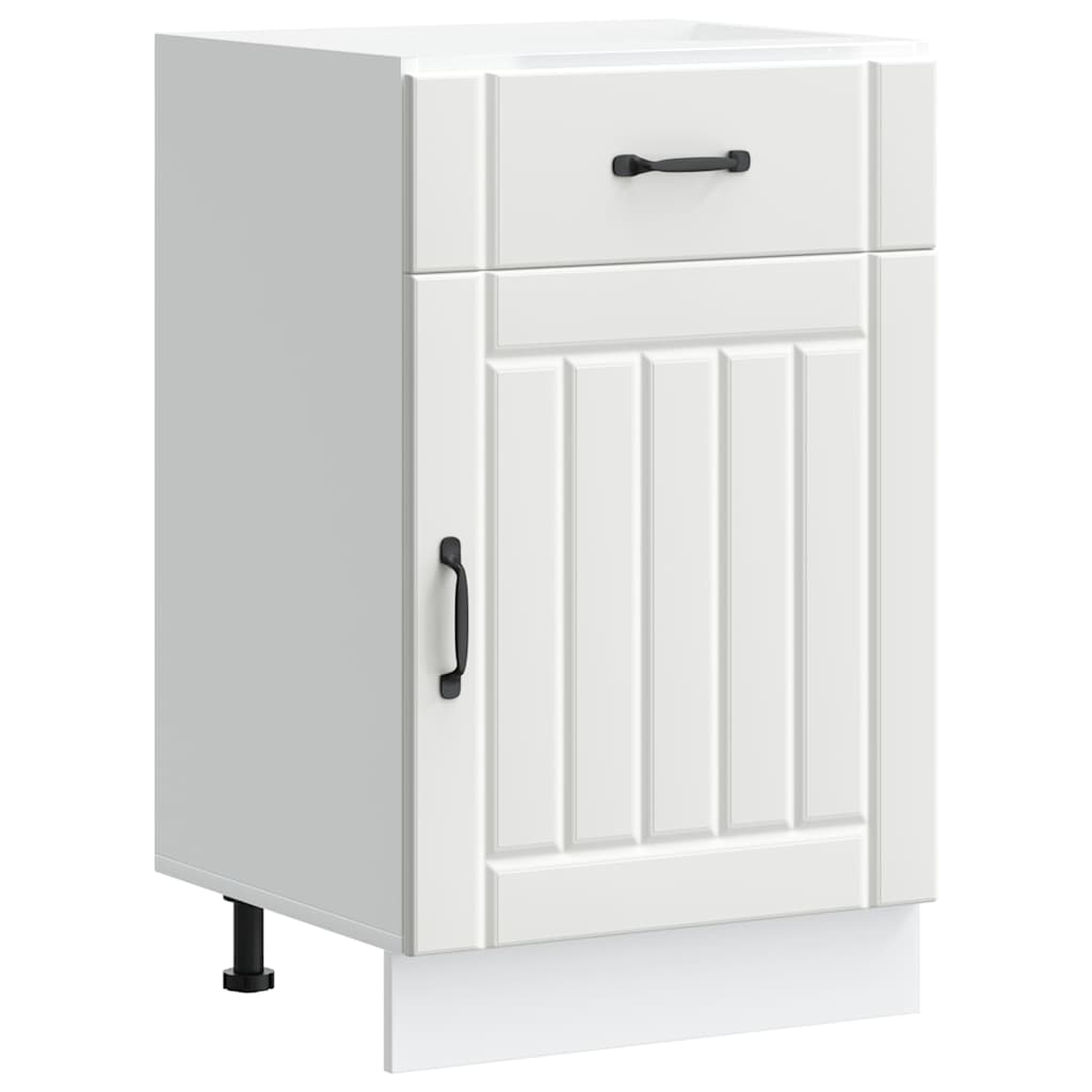 vidaXL Kitchen Base Cabinet White Engineered wood