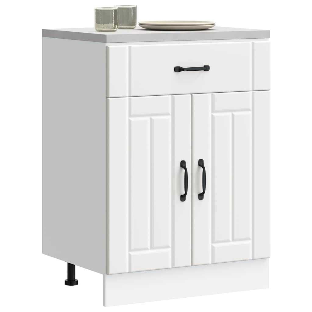 vidaXL Kitchen Base Cabinet White Engineered wood