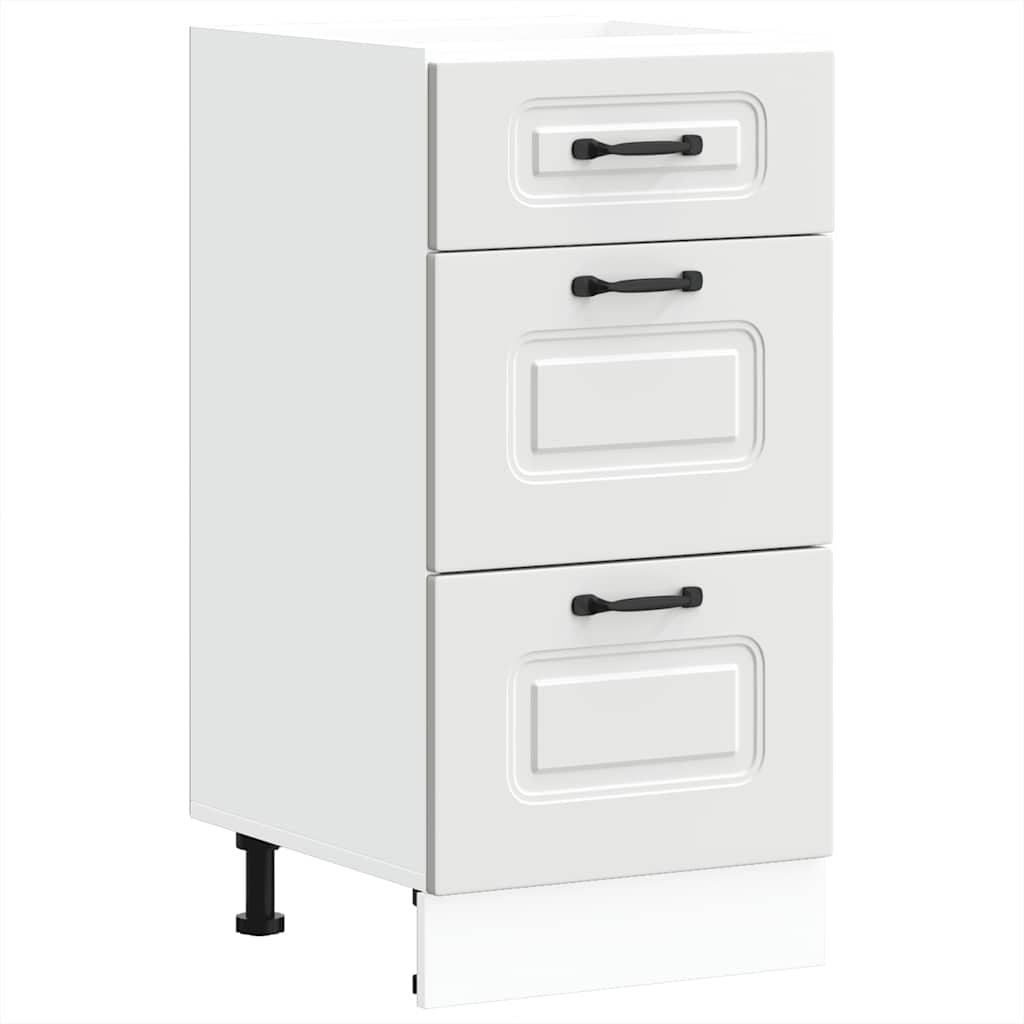 vidaXL Kitchen Base Cabinet White Engineered wood Compact