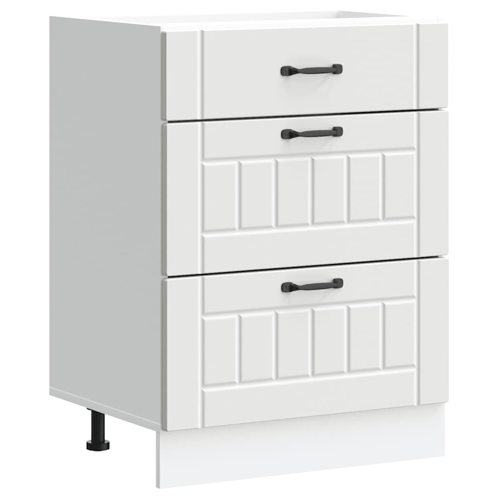 vidaXL Kitchen Base Cabinet White Engineered wood Standard