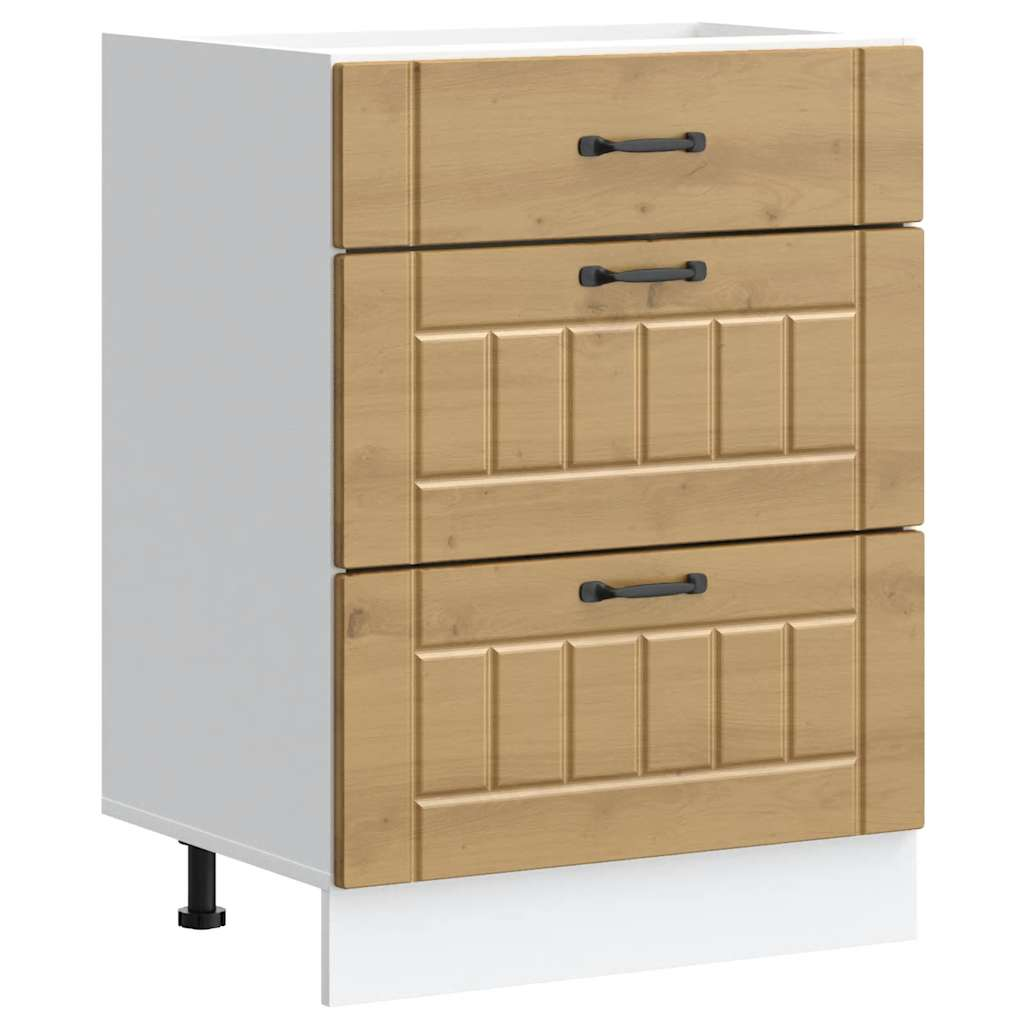 vidaXL Kitchen Base Cabinet Artisan Oak Engineered Wood Medium