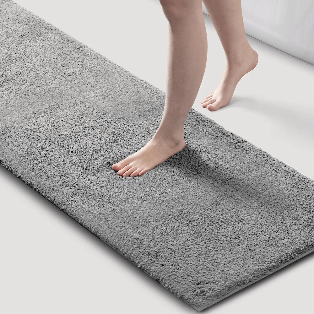 Marshmallow Bath Rug, Grey color