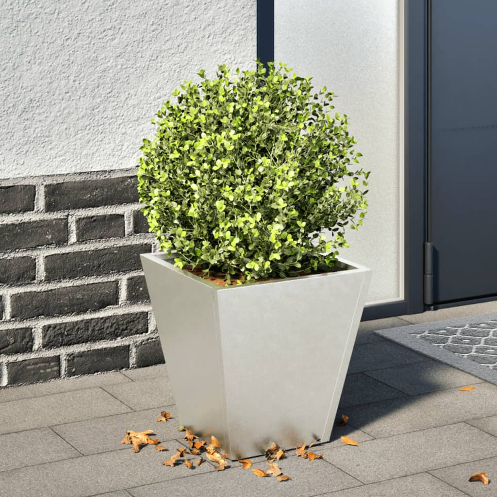 vidaXL Patio Planter 11.8x11.8x11.8" Stainless Steel