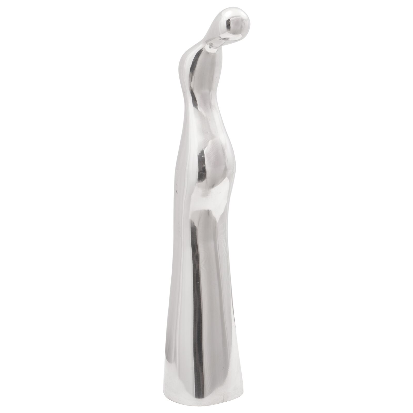 vidaXL Sculpture Silver 3.94 x 6.30 x 19.29 in Aluminium