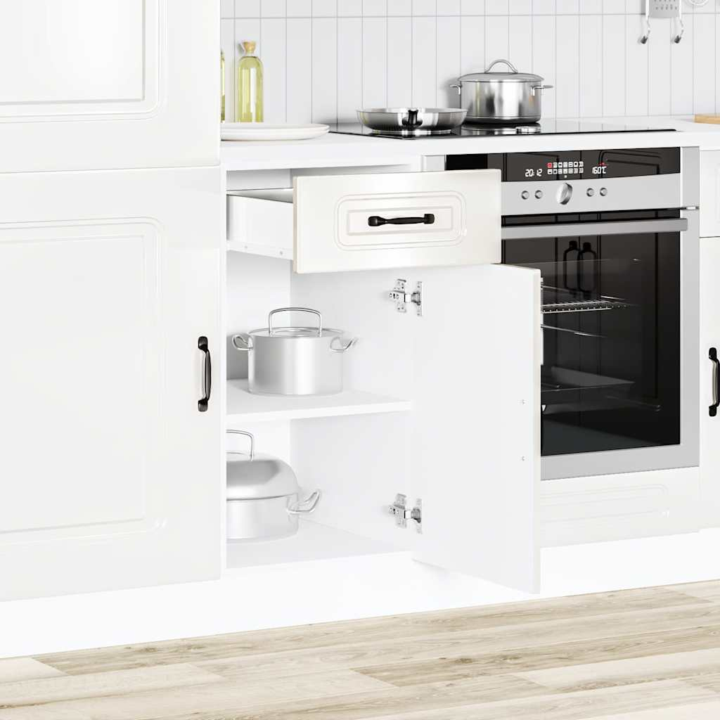 vidaXL Kitchen Base Cabinet High gloss white Engineered wood