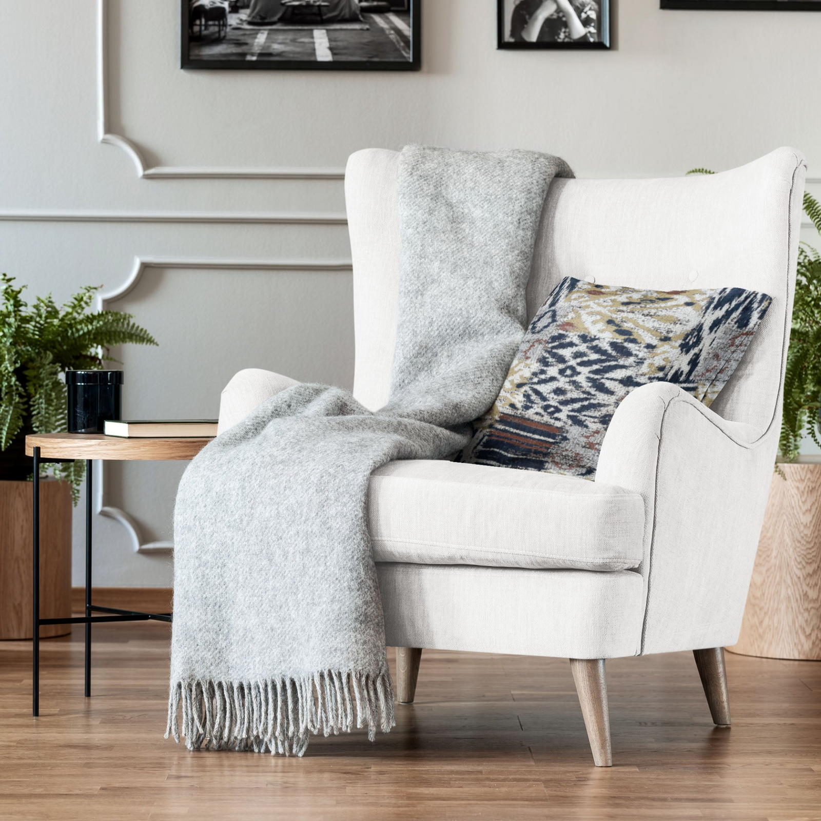 Free Spirit Damasque Luxury Throw Pillow