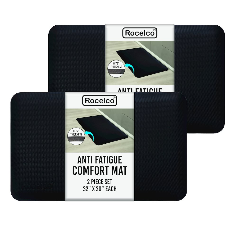 2 Pack Anti Fatigue Standing Floor Mat, 32"x20"