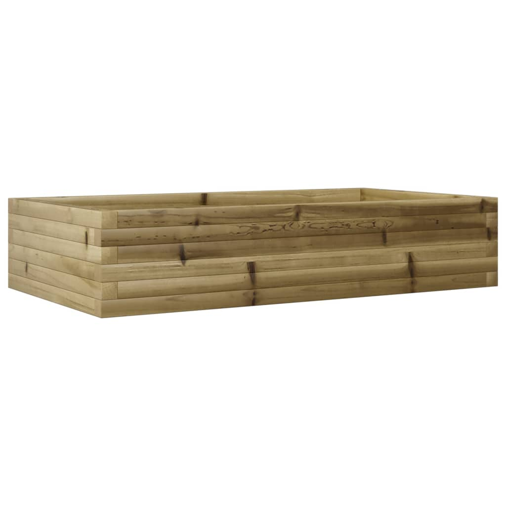vidaXL Garden Planter Brown Treated Pinewood Medium Garden Planter