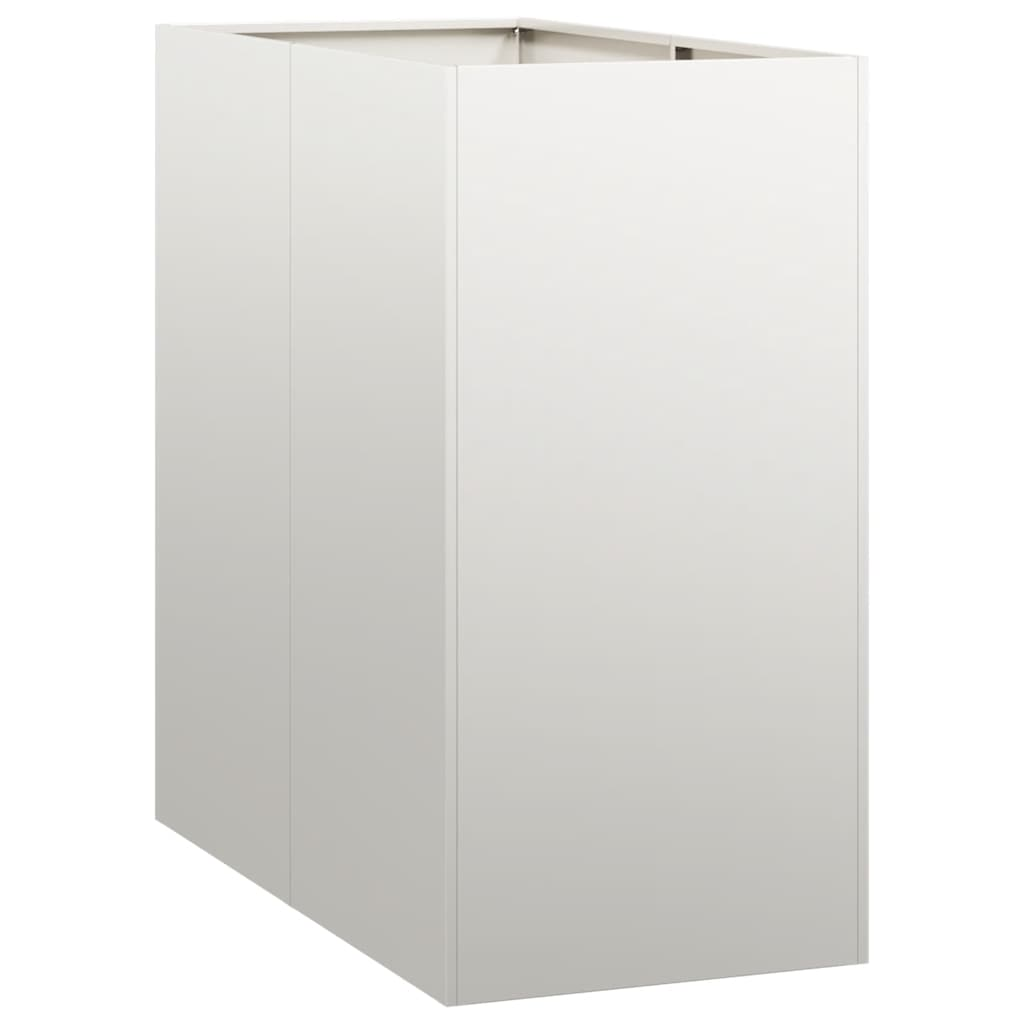 vidaXL Planter Silver Stainless Steel Large Planters Planter