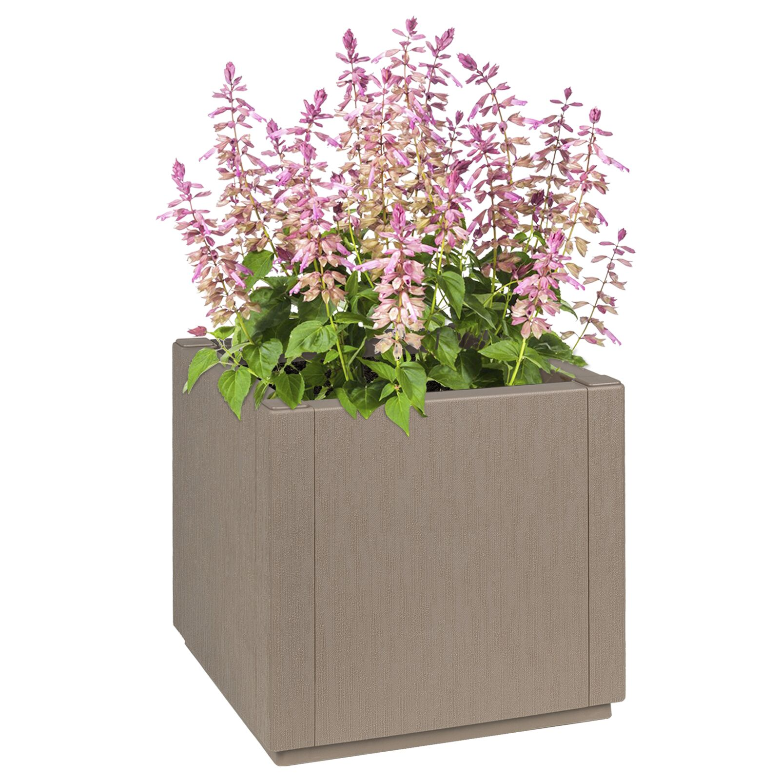 vidaXL Garden Planter Gray 36 x 36 x 35 cm Polypropylene
