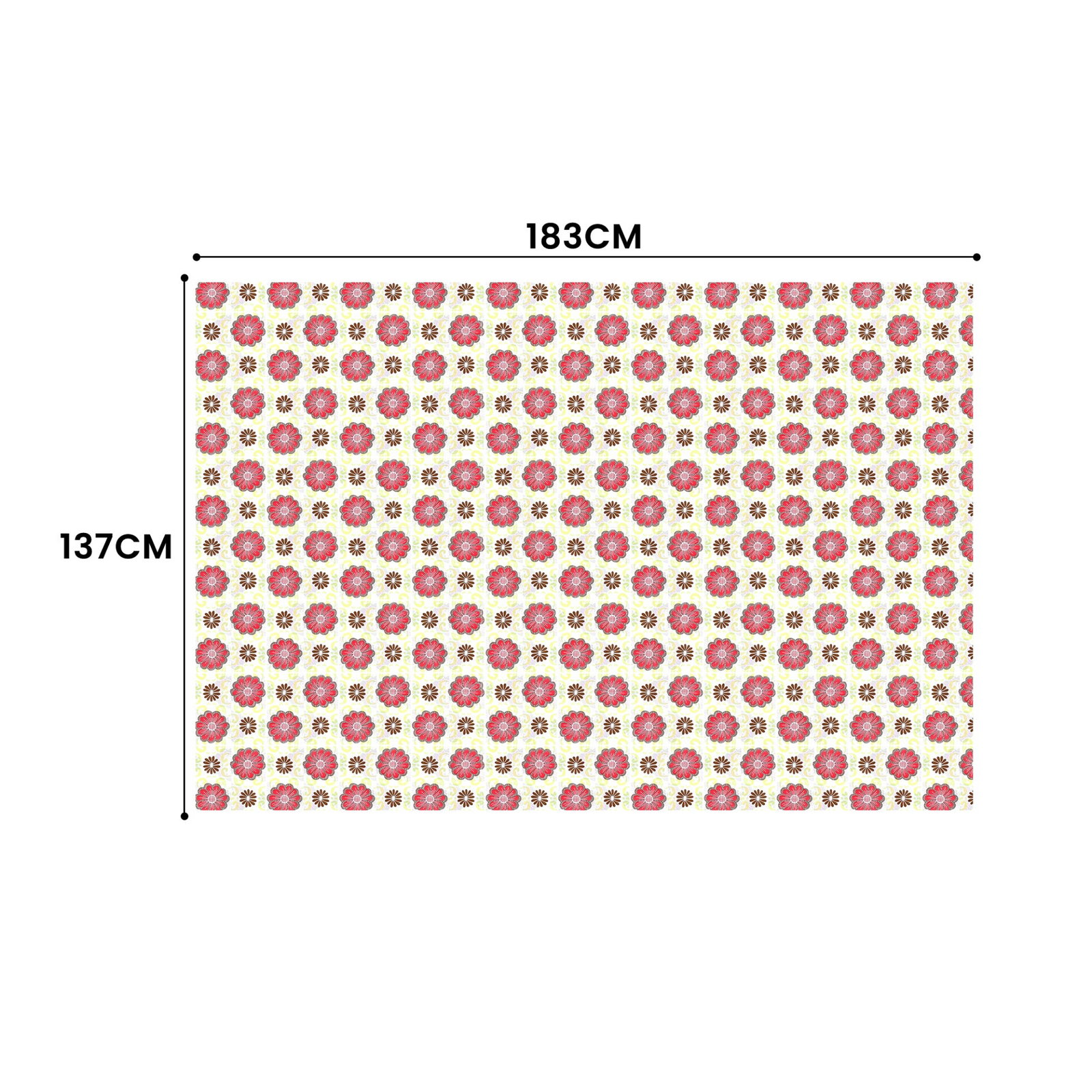 Rectangular 137x183 cm Polyester Fabric Washable Tablecloth ~5535