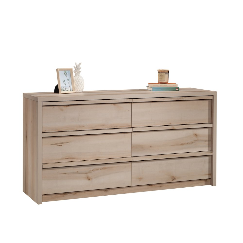 Harvey Park Six-Drawer Dresser in Pacific Maple Finish