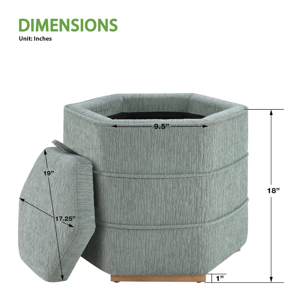 Maddox 6-sided Storage Ottoman