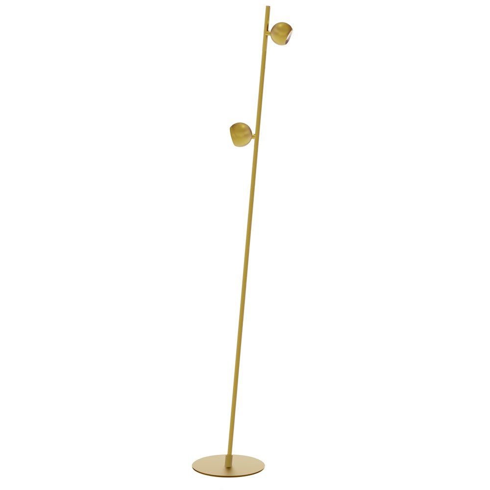 Dainolite Fernanda LED Floor Lamp – Aged Brass, 10W Dimmable
