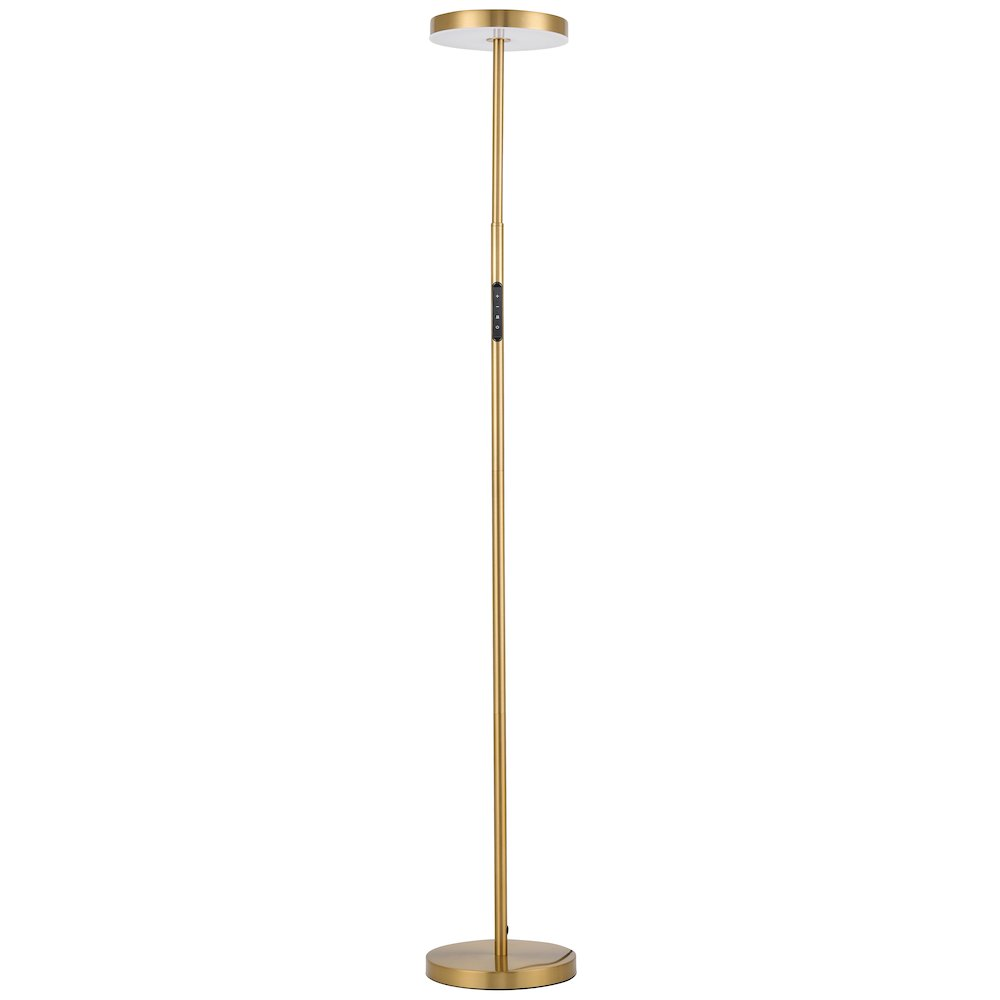 Dainolite Francine 30W Floor Lamp – Polished Chrome with White Acrylic Diffuser