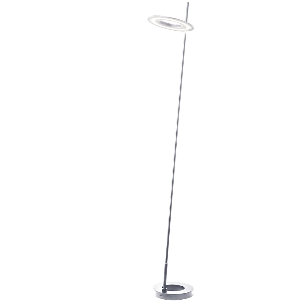 Dainolite Finley LED Floor Lamp – Silver, 20W Dimmable
