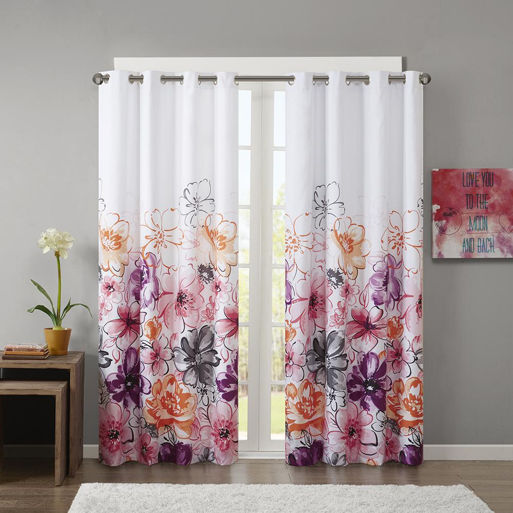 Printed Total Blackout Curtain Panel