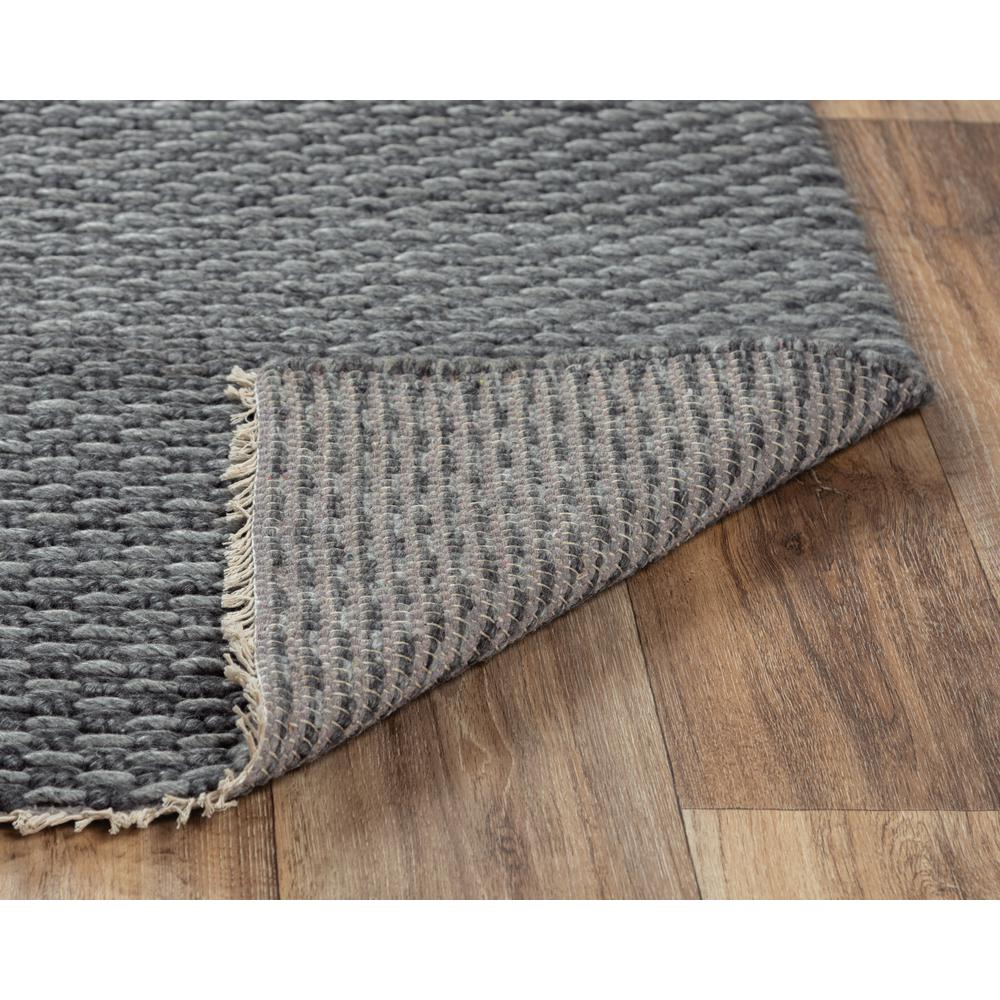 Hand Woven Flat Weave Pile Wool/ Polyester Rug, 7'6" x 9'6"