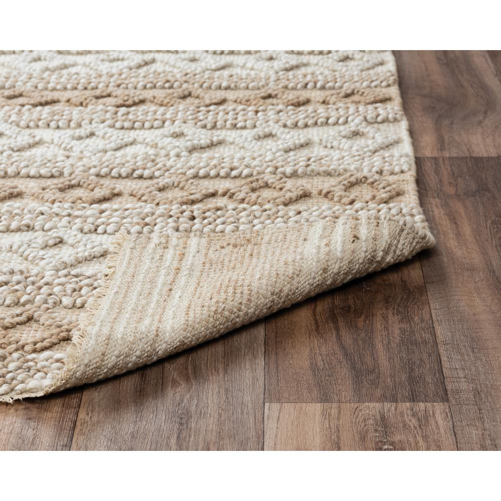 Hand Woven Flat Weave Pile Wool/ Polyester Rug, 7'6" x 9'6"
