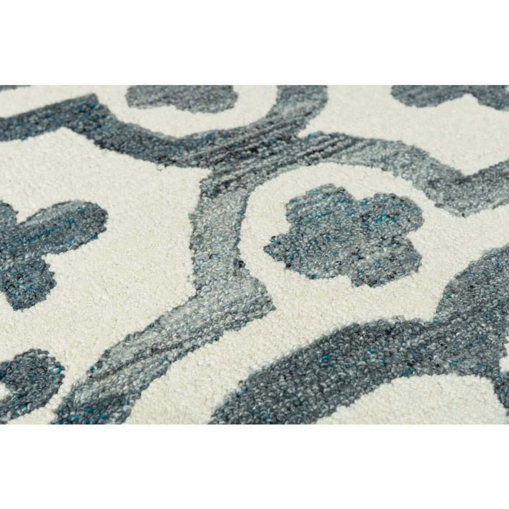 Hand Tufted Cut & Loop Pile Wool/ Recycled Polyester Rug, 5' x 7'6"