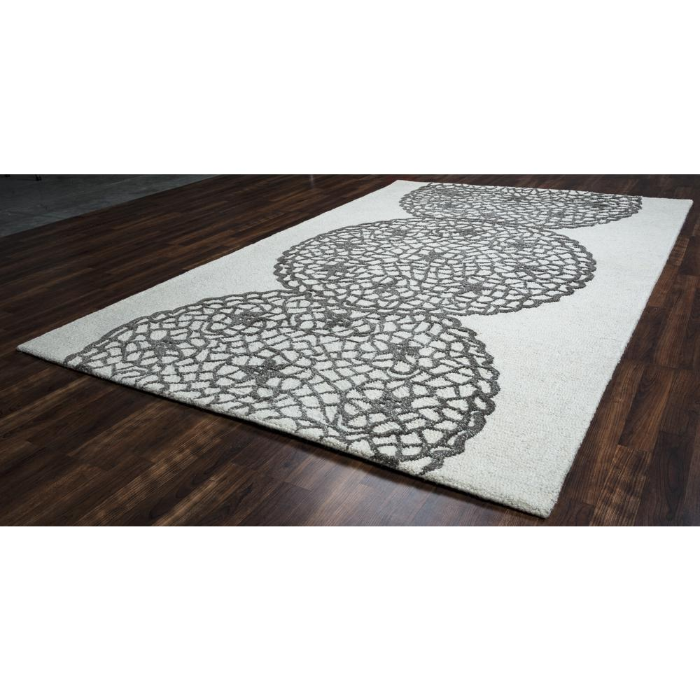 Charming Gray 8' x 10' Hand-Tufted Rug- CM1005