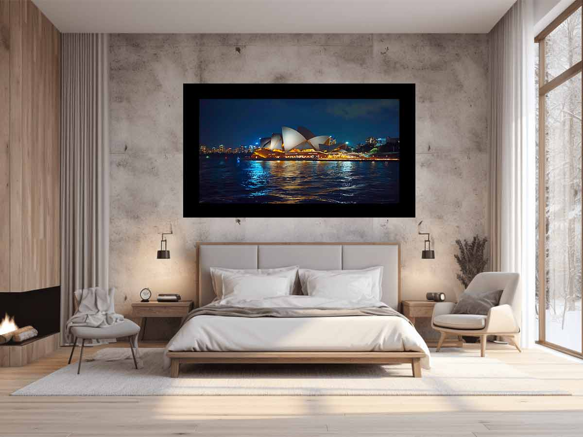Opera House in Night Canvas Wall Art – Canvas Wall Art