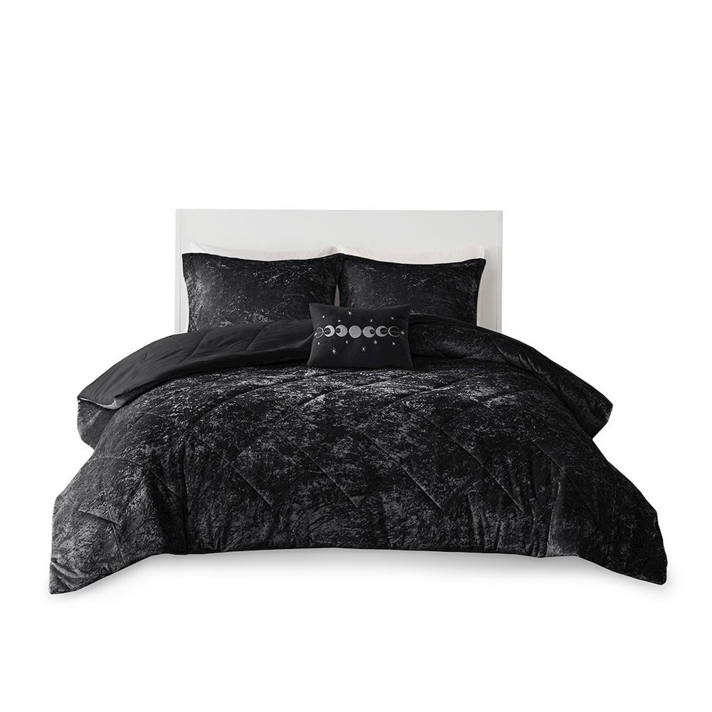 Velvet Duvet Cover Set with Throw Pillow
