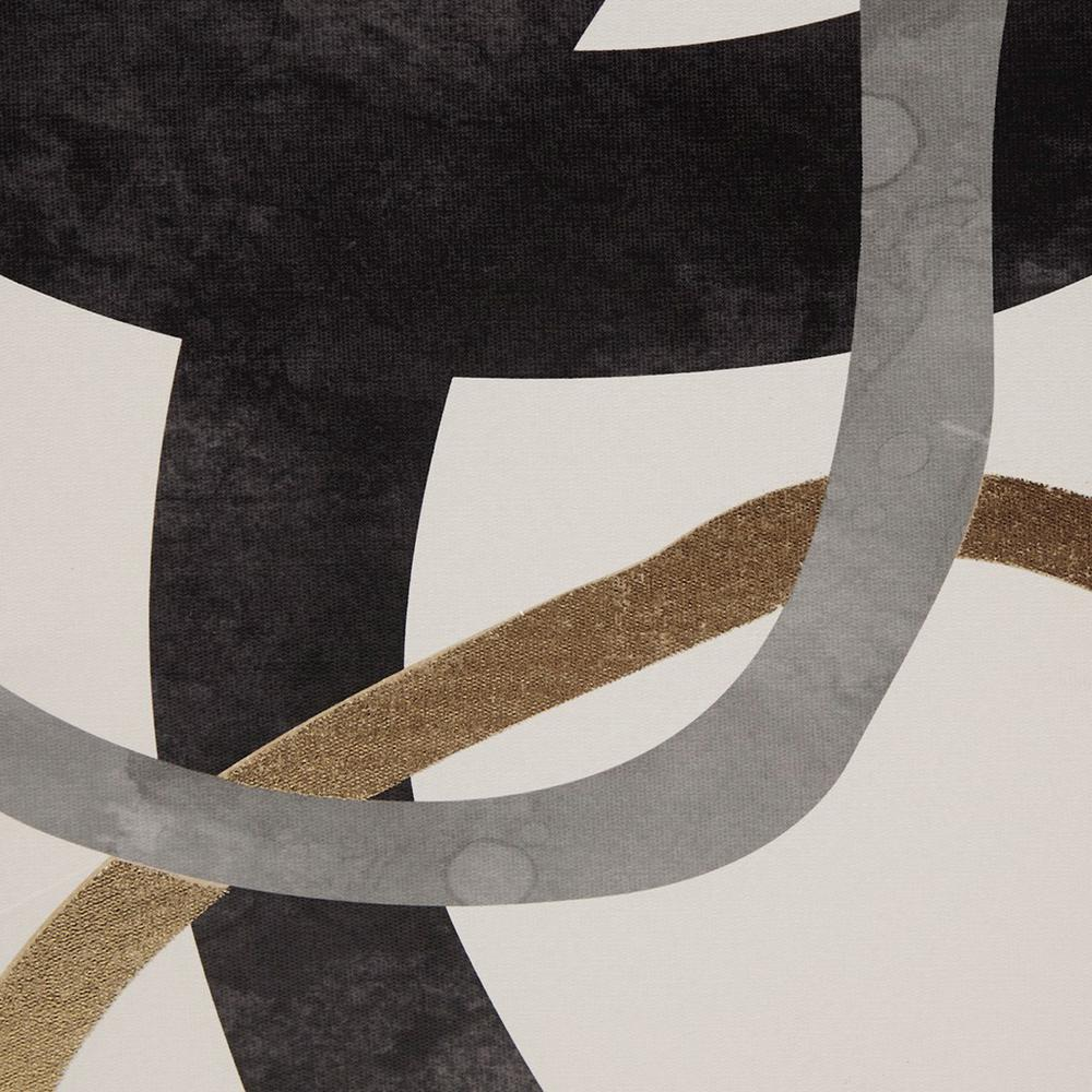 Gold Foil Abstract 2-piece Framed Canvas Wall Art Set