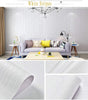 White Stripe Self Adhesive Waterproof Peel and Stick Wallpaper